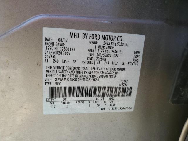 Photo 11 VIN: 2FMPK3K92HBC51873 - FORD EDGE 