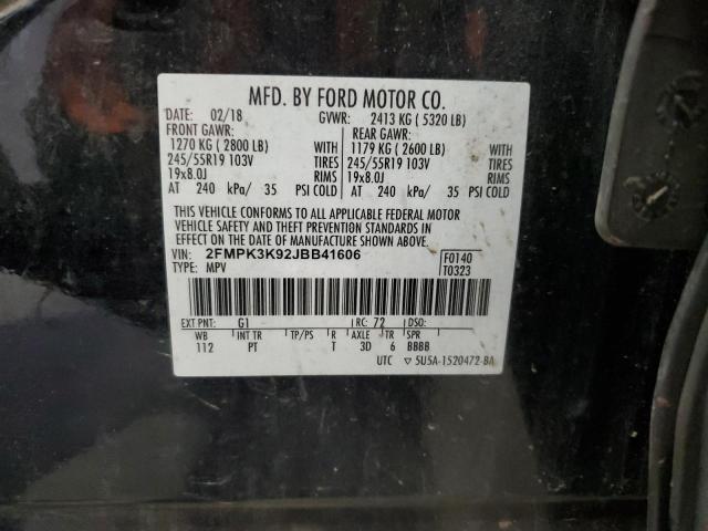 Photo 12 VIN: 2FMPK3K92JBB41606 - FORD EDGE TITAN 