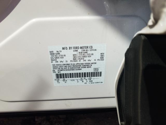 Photo 9 VIN: 2FMPK3K92KBC32599 - FORD EDGE 