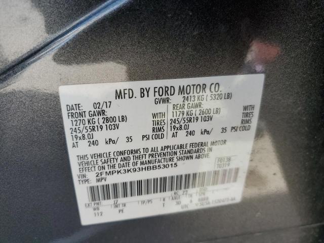 Photo 12 VIN: 2FMPK3K93HBB53015 - FORD EDGE TITAN 