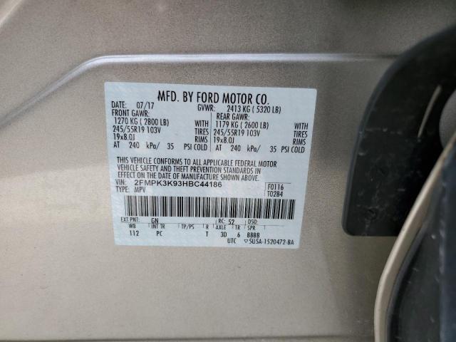 Photo 12 VIN: 2FMPK3K93HBC44186 - FORD EDGE TITAN 