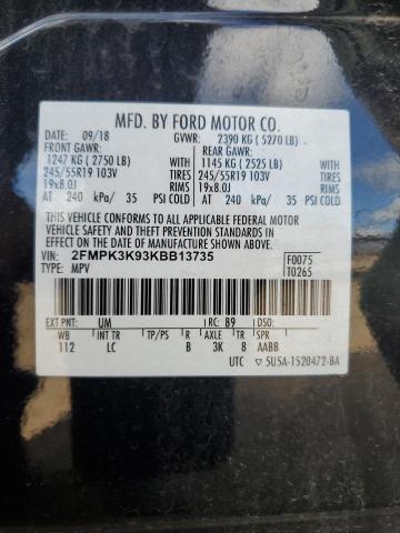 Photo 12 VIN: 2FMPK3K93KBB13735 - FORD EDGE 