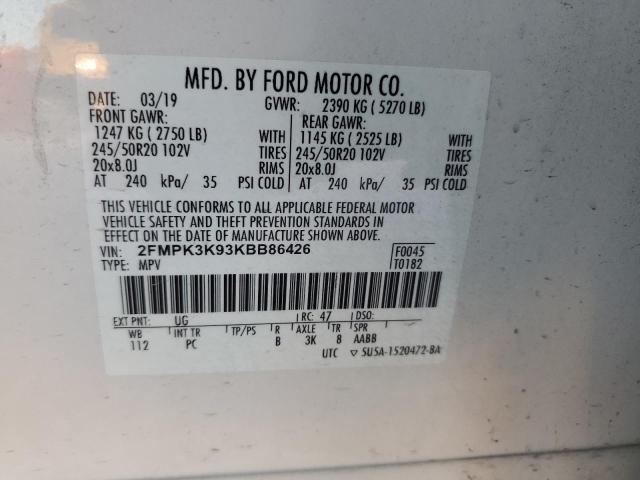 Photo 12 VIN: 2FMPK3K93KBB86426 - FORD EDGE TITAN 