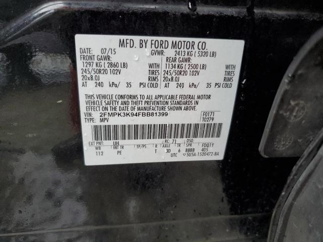 Photo 12 VIN: 2FMPK3K94FBB81399 - FORD EDGE TITAN 