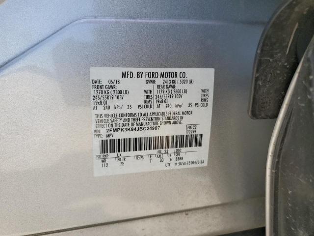 Photo 12 VIN: 2FMPK3K94JBC24907 - FORD EDGE 