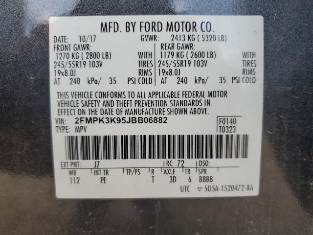 Photo 13 VIN: 2FMPK3K95JBB06882 - FORD EDGE TITAN 