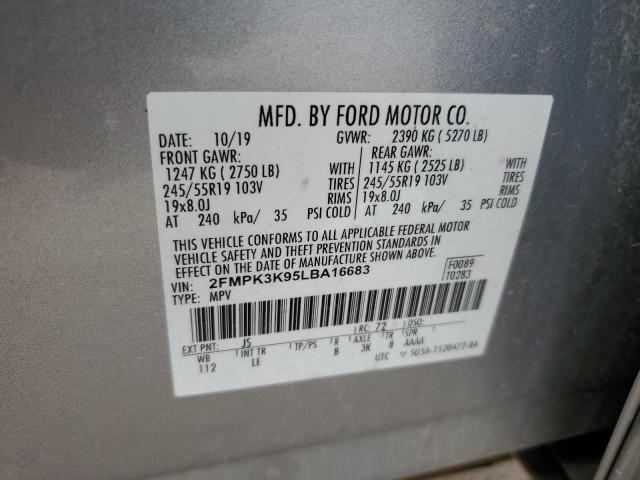 Photo 12 VIN: 2FMPK3K95LBA16683 - FORD EDGE 