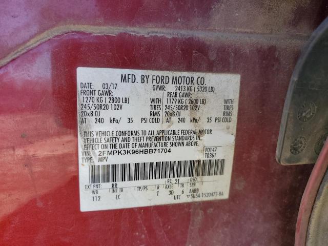 Photo 11 VIN: 2FMPK3K96HBB71704 - FORD EDGE 