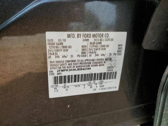 Photo 11 VIN: 2FMPK3K96JBB42399 - FORD EDGE 