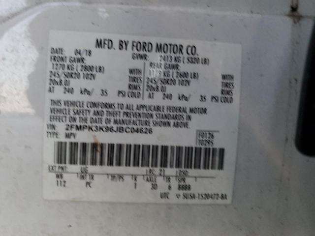 Photo 13 VIN: 2FMPK3K96JBC04626 - FORD EDGE TITAN 