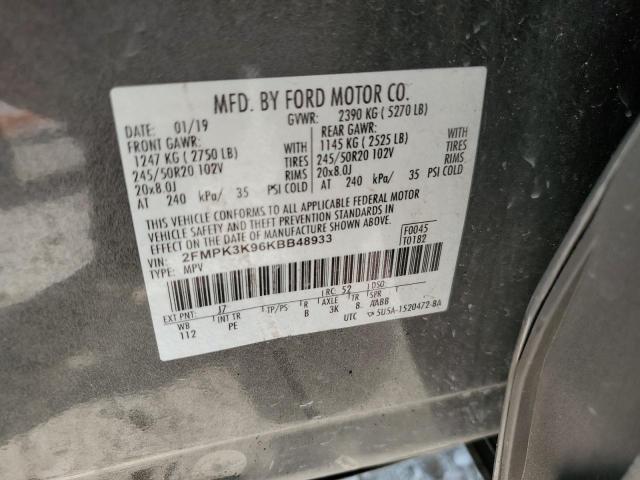 Photo 12 VIN: 2FMPK3K96KBB48933 - FORD EDGE TITAN 