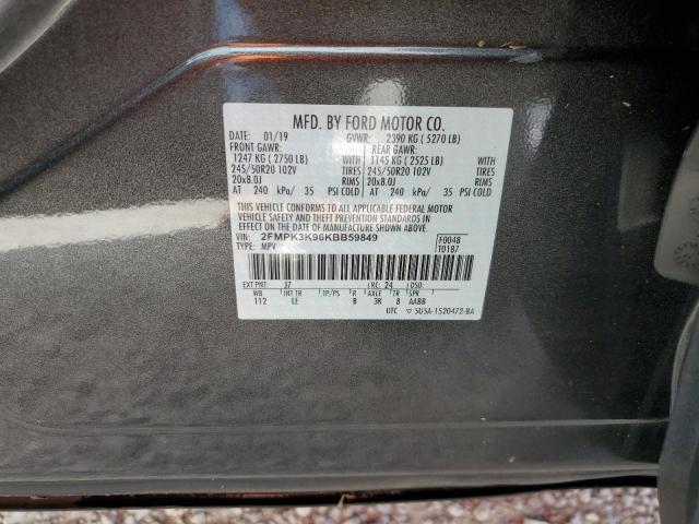 Photo 9 VIN: 2FMPK3K96KBB59849 - FORD EDGE TITAN 