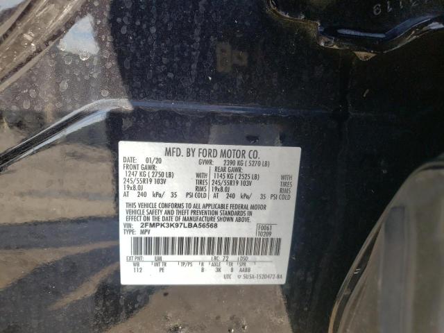 Photo 9 VIN: 2FMPK3K97LBA56568 - FORD EDGE TITAN 