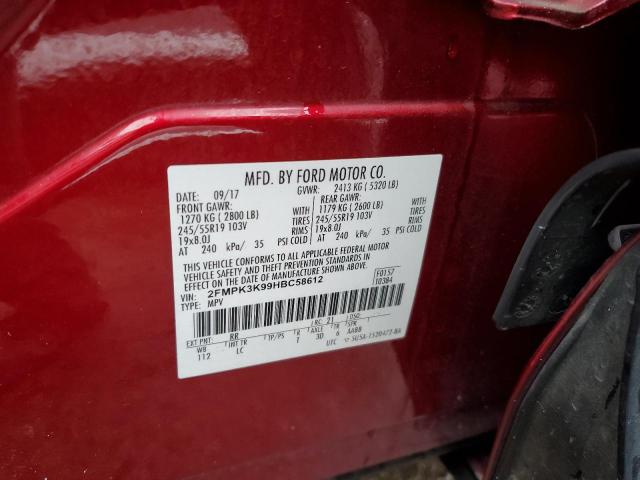 Photo 13 VIN: 2FMPK3K99HBC58612 - FORD EDGE TITAN 