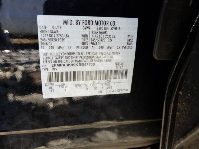 Photo 9 VIN: 2FMPK3K99KBB47730 - FORD EDGE TITAN 