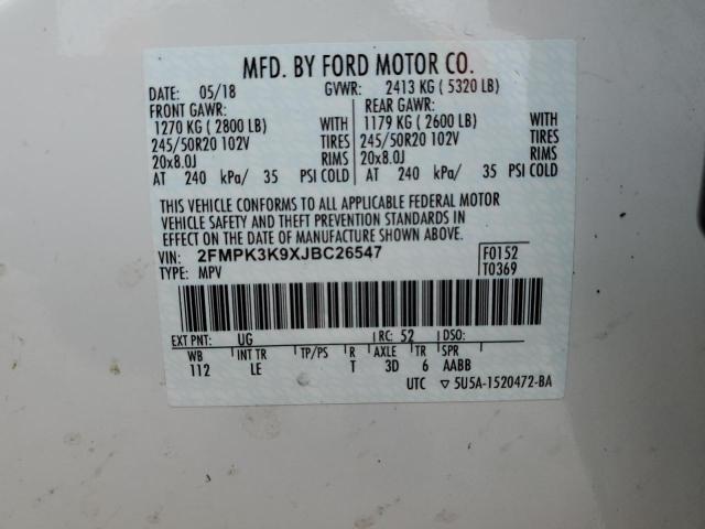 Photo 12 VIN: 2FMPK3K9XJBC26547 - FORD EDGE 