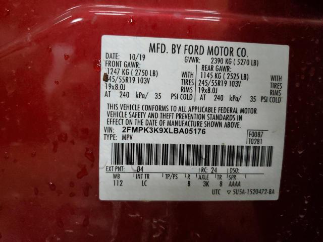 Photo 11 VIN: 2FMPK3K9XLBA05176 - FORD EDGE 