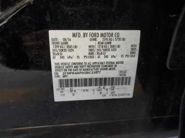 Photo 12 VIN: 2FMPK4AP0GBC23977 - FORD EDGE 