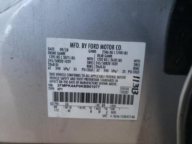 Photo 13 VIN: 2FMPK4AP0KBB01077 - FORD EDGE 