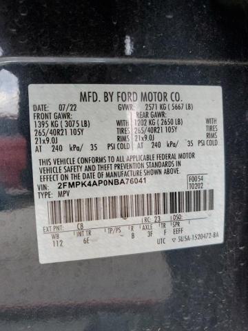 Photo 11 VIN: 2FMPK4AP0NBA76041 - FORD EDGE 