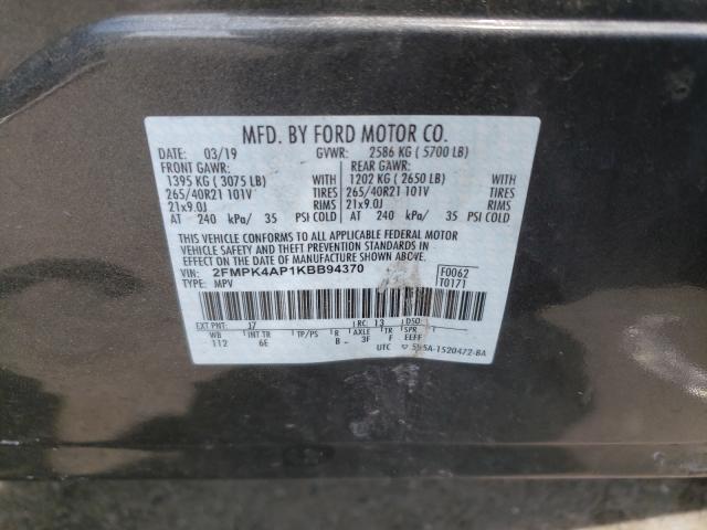 Photo 8 VIN: 2FMPK4AP1KBB94370 - FORD EDGE ST 