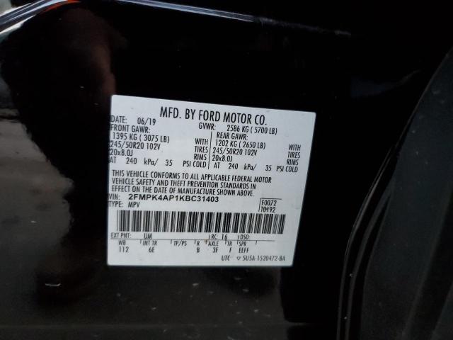 Photo 11 VIN: 2FMPK4AP1KBC31403 - FORD EDGE ST 