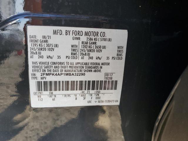 Photo 11 VIN: 2FMPK4AP1MBA32290 - FORD EDGE ST 