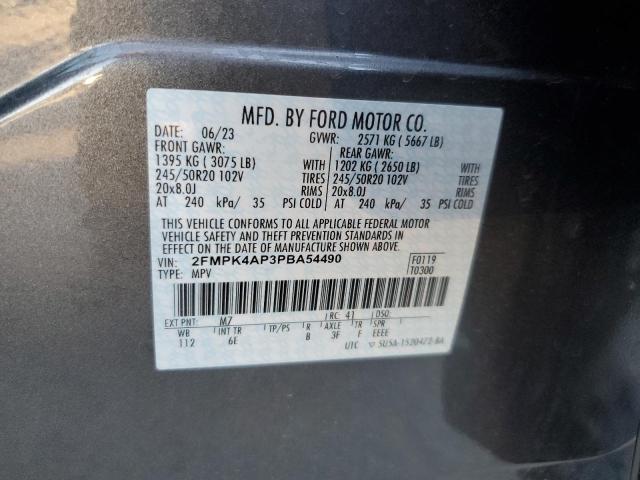 Photo 12 VIN: 2FMPK4AP3PBA54490 - FORD EDGE ST 