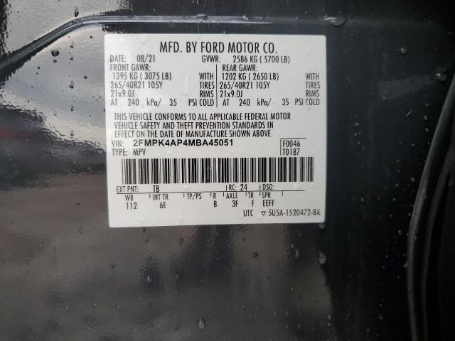 Photo 13 VIN: 2FMPK4AP4MBA45051 - FORD EDGE ST 