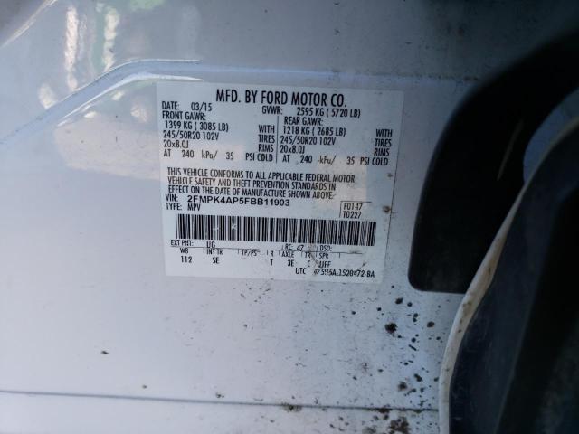 Photo 12 VIN: 2FMPK4AP5FBB11903 - FORD EDGE SPORT 