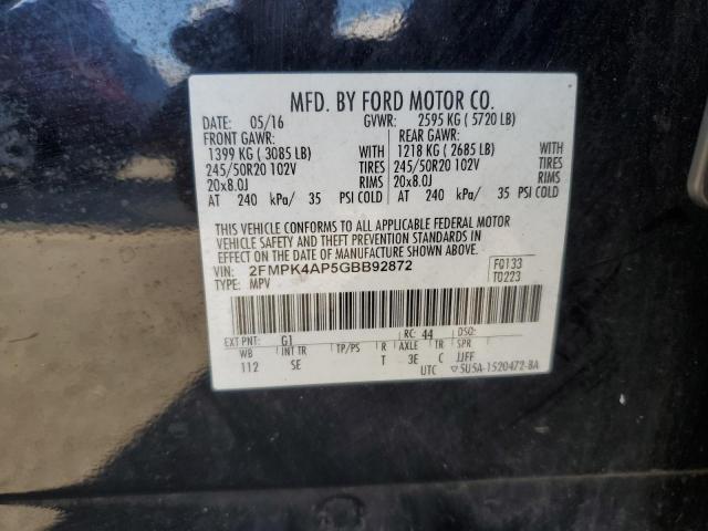 Photo 12 VIN: 2FMPK4AP5GBB92872 - FORD EDGE SPORT 