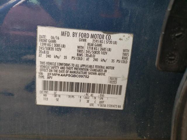 Photo 13 VIN: 2FMPK4AP5GBC09752 - FORD EDGE 