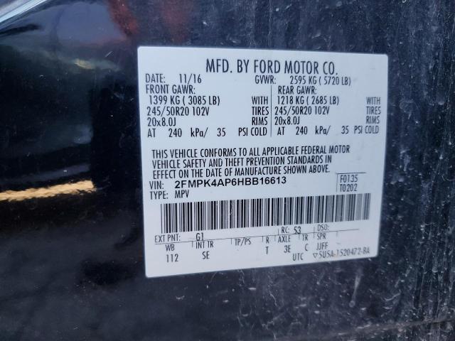 Photo 12 VIN: 2FMPK4AP6HBB16613 - FORD EDGE SPORT 