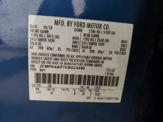 Photo 12 VIN: 2FMPK4AP7KBB24890 - FORD EDGE 