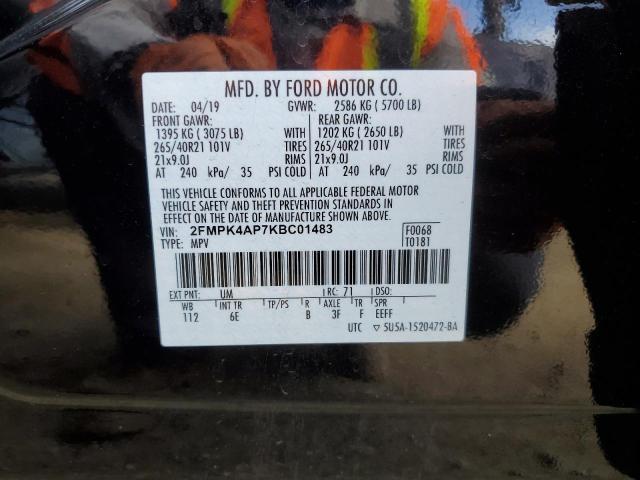 Photo 13 VIN: 2FMPK4AP7KBC01483 - FORD EDGE 