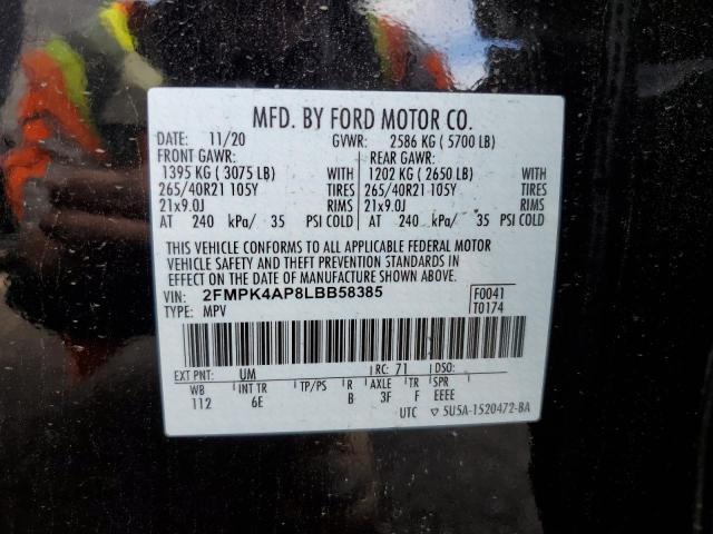 Photo 9 VIN: 2FMPK4AP8LBB58385 - FORD EDGE ST 