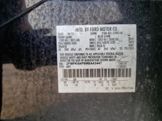 Photo 12 VIN: 2FMPK4AP8MBA43447 - FORD EDGE ST 