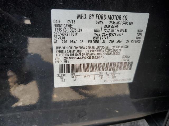 Photo 13 VIN: 2FMPK4AP9KBB52075 - FORD EDGE ST 