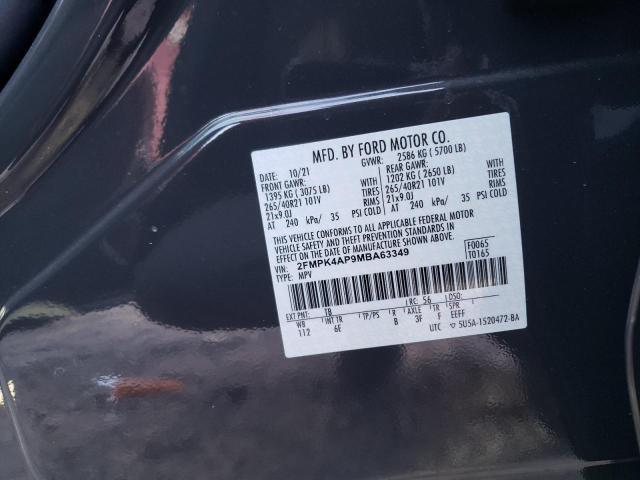 Photo 12 VIN: 2FMPK4AP9MBA63349 - FORD EDGE 
