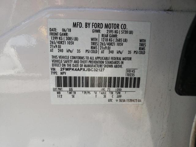 Photo 13 VIN: 2FMPK4APXJBC32127 - FORD EDGE 