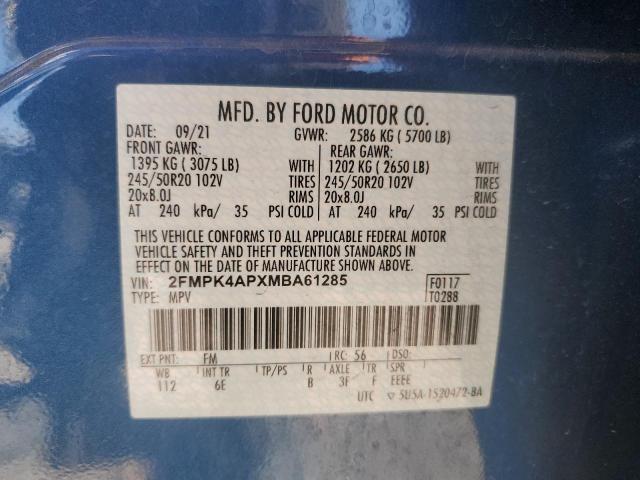 Photo 12 VIN: 2FMPK4APXMBA61285 - FORD EDGE ST 