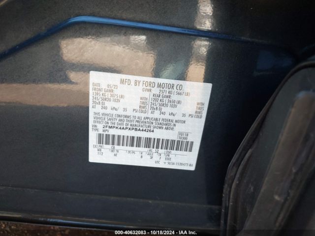 Photo 8 VIN: 2FMPK4APXPBA44264 - FORD EDGE 