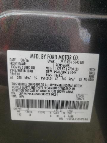 Photo 13 VIN: 2FMPK4G90GBC31621 - FORD EDGE SE 