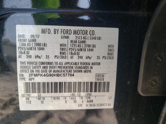 Photo 12 VIN: 2FMPK4G90HBC57704 - FORD EDGE SE 