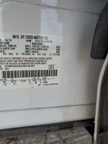 Photo 12 VIN: 2FMPK4G90JBC36387 - FORD EDGE 