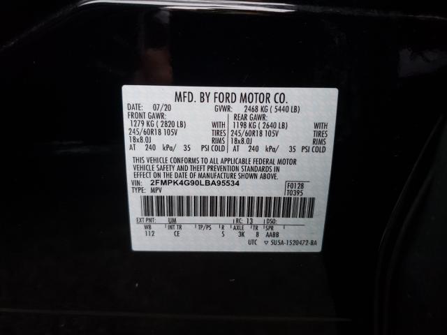 Photo 9 VIN: 2FMPK4G90LBA95534 - FORD EDGE SE 