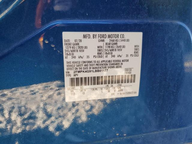 Photo 12 VIN: 2FMPK4G91LBB01177 - FORD EDGE SE 