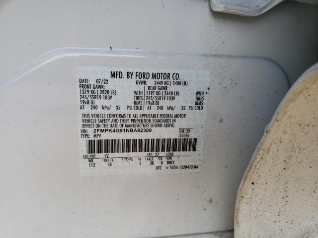 Photo 13 VIN: 2FMPK4G91NBA82309 - FORD EDGE SE 