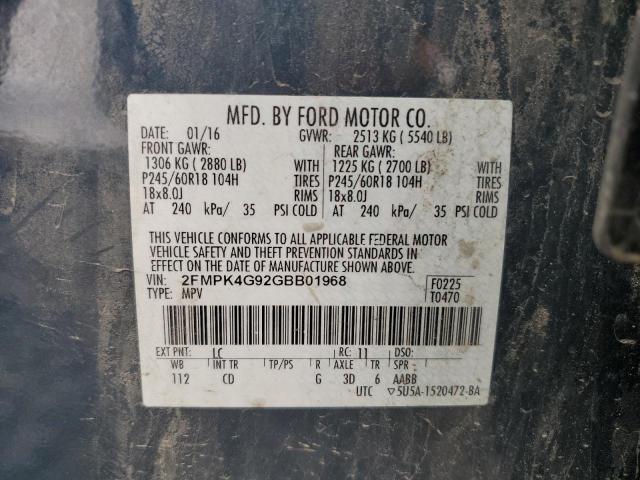 Photo 13 VIN: 2FMPK4G92GBB01968 - FORD EDGE 