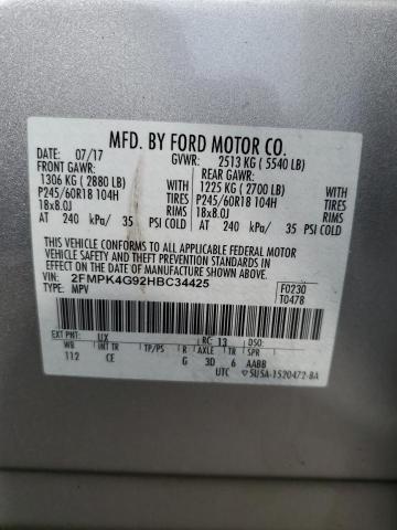 Photo 12 VIN: 2FMPK4G92HBC34425 - FORD EDGE 